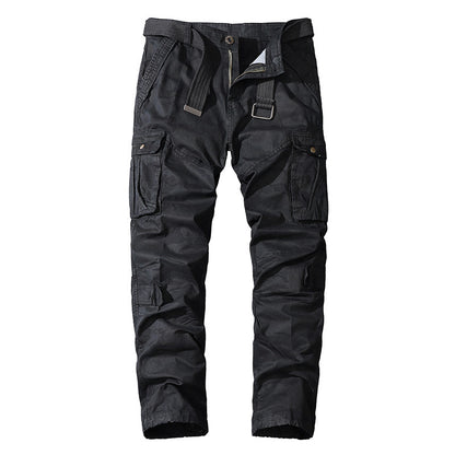 Camouflage Overalls Washed Cotton Straight Tube