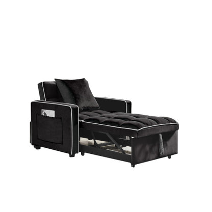 3-in-1 Convertible Sofa Bed Chair – Adjustable Backrest, Fold-Out Sleeper, & Chaise Lounge