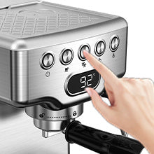 Geek Chef Espresso Machine, 20 Bar Espresso Machine With Milk Frother For Latte, Cappuccino, Macchiato, For Home Espresso Maker, 1.8L Water Tank, Stainless Steel, Ban On Amazon ShopWithASmile.com