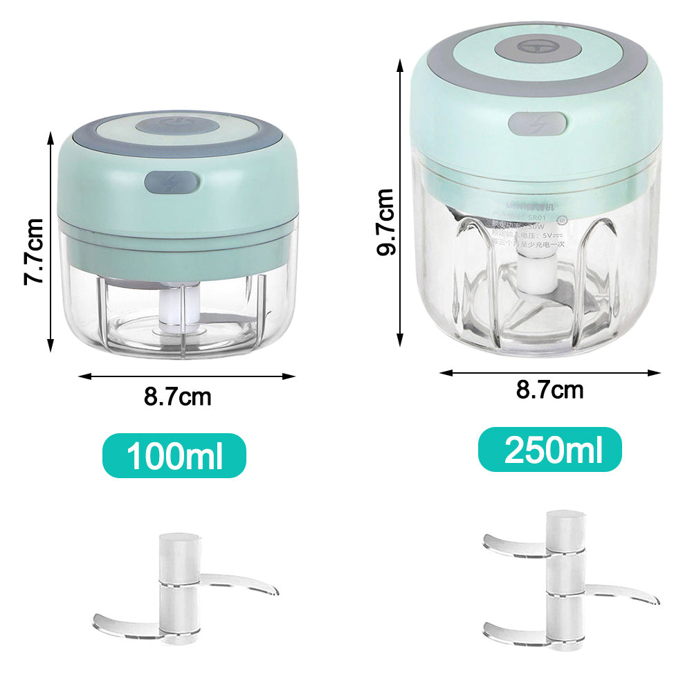 Mini Electric Garlic Chopper USB Charging Ginger Masher Machine Sturdy Durable Chili Vegetable Crusher Kitchen Tool My Store