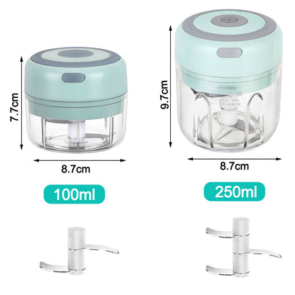 Mini Electric Garlic Chopper USB Charging Ginger Masher Machine Sturdy Durable Chili Vegetable Crusher Kitchen Tool My Store