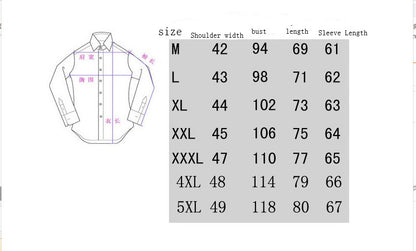 Large size men's new dark plaid casual men's long-sleeved shirt
