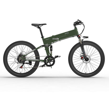 BEZIOR X500PRO Folding Electric Bike – 500W Motor, 48V 10.4Ah Battery, 26” Mountain E-Bike for Adults