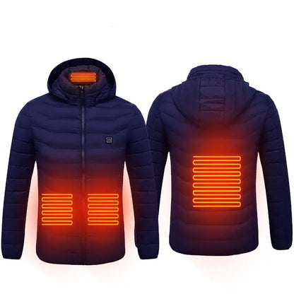 New Heated Jacket Coat USB Electric Jacket Cotton Coat Heater Thermal Clothing Heating Vest Men's Clothes Winter My Store