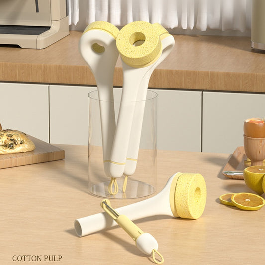 Wood Pulp Sponge Cleaning Brush Kitchen Gadgets ShopWithASmile7.com