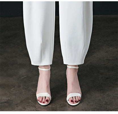 Harem Pants High Waist Drape Ice Silk Bloomers Loose Casual