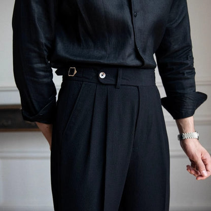 Business Casual Trousers Men's Commute Retro Easy Matching