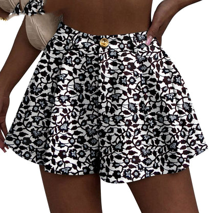 African Duplex Printing Batik Shorts ShopWithASmile7.com