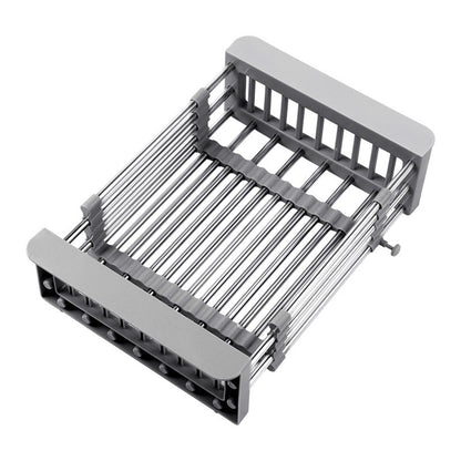 Kitchen Dish Rack Stainless Steel Retractable