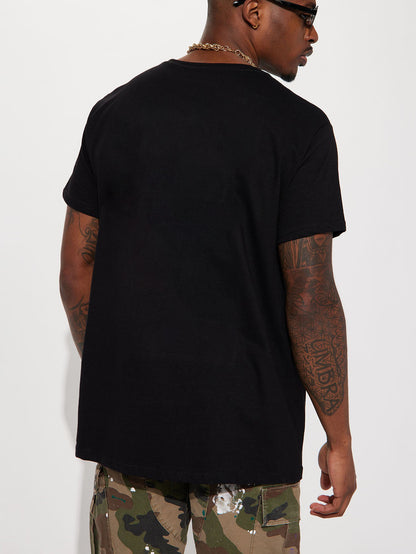 Summer Men's Leisure Focused Printed Round Neck Short Sleeved T-shirt