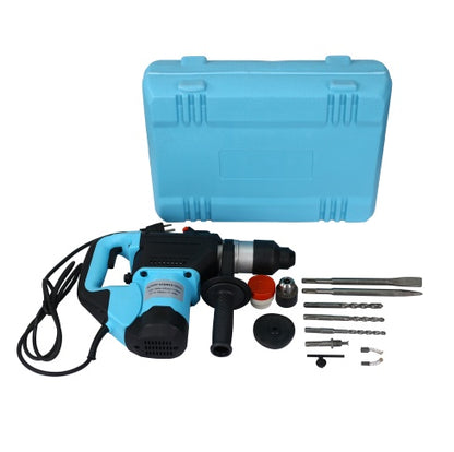 Rotary Hammer 1100WBlue Black1-12 SDS Plus Rotary Hammer Drill 3 Functions