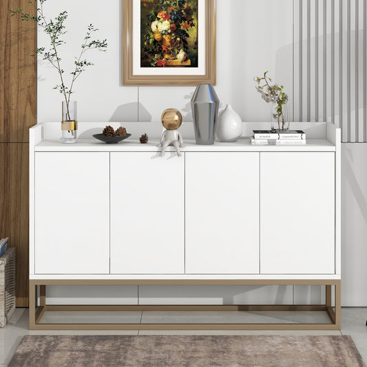 Modern Sideboard Elegant Buffet Cabinet - White