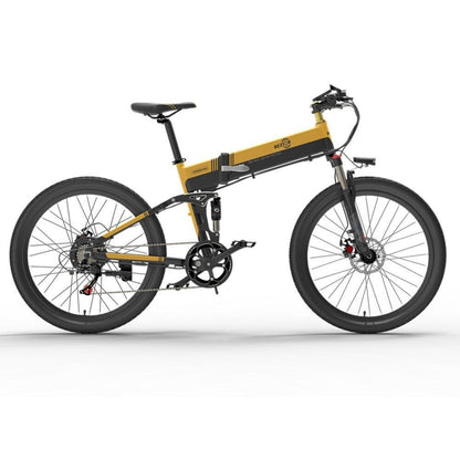BEZIOR X500PRO Folding Electric Bike – 500W Motor, 48V 10.4Ah Battery, 26” Mountain E-Bike for Adults