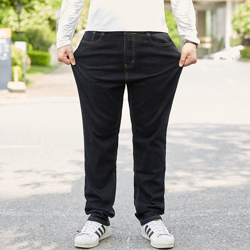 Plus-sized Jeans Men's Business Loose Straight ShopWithASmile7.com