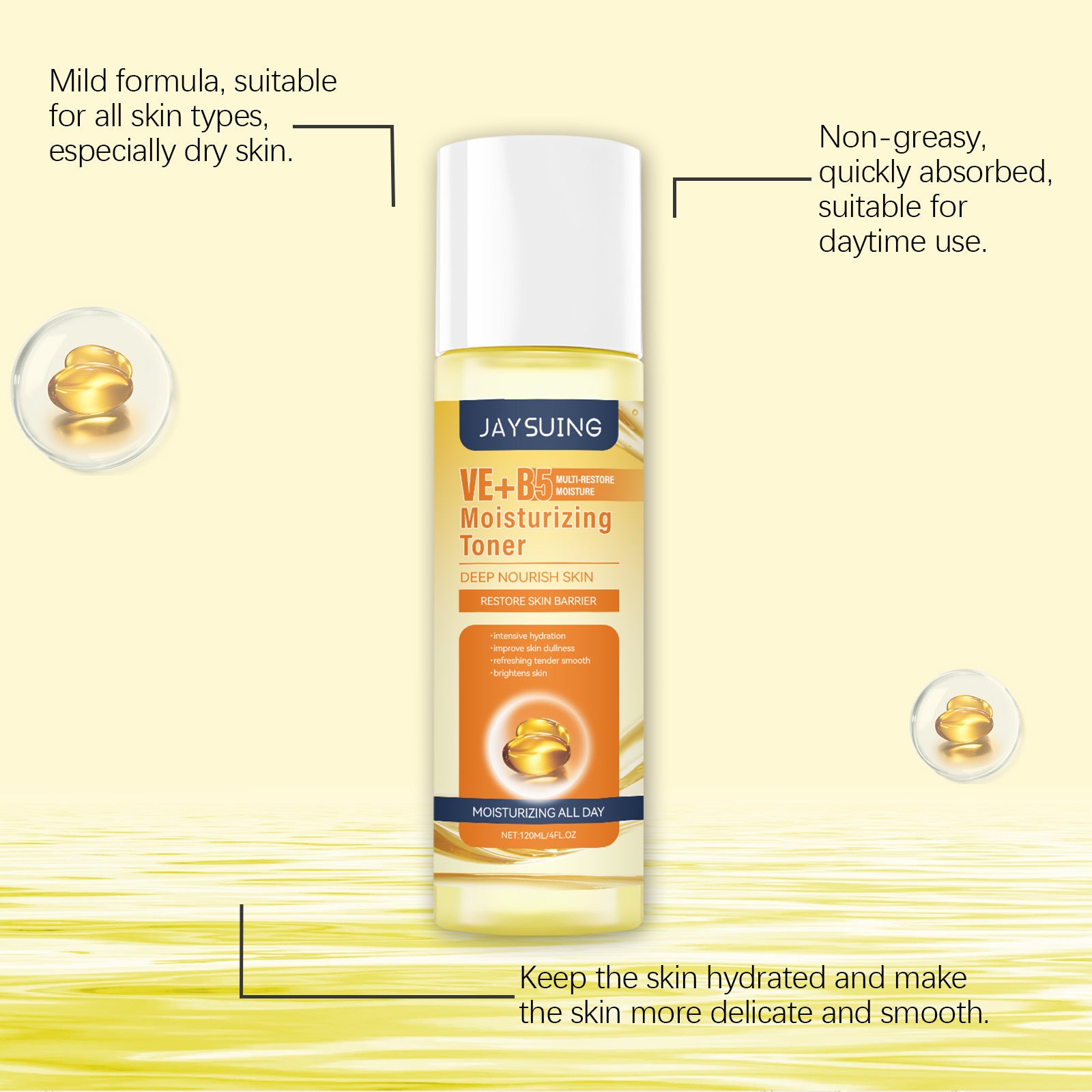 Vitamin B5 Nourishing Skin Care Series Daily Care Gentle Moisturizing Soothing Facial Skin ShopWithASmile7.com