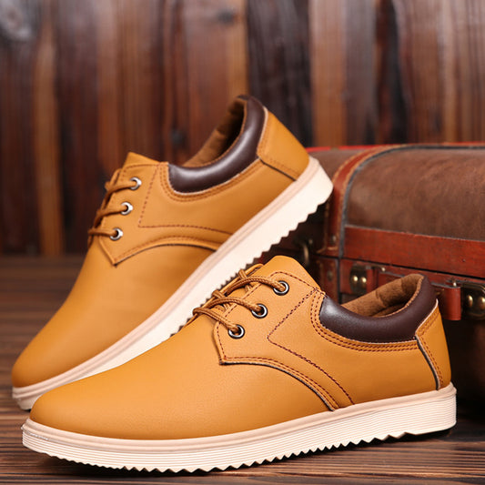 Men's Black Antiskid Shoes, Waterproof And Wear-Resistant Shoes