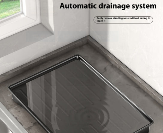 Multi-functional Stainless Steel Double-layer Dish Rack Cup Holder