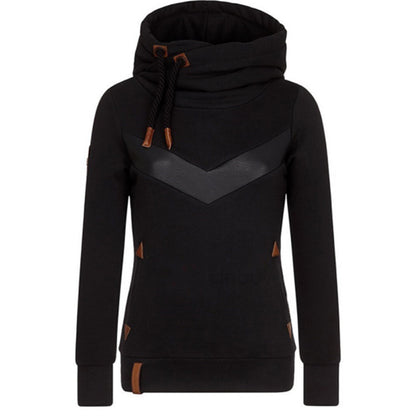 Women's New Long-sleeved Hooded Stitching Sweater ShopWithASmile7.com