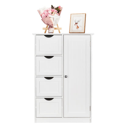 Four-draw, Single-door Bathroom Locker