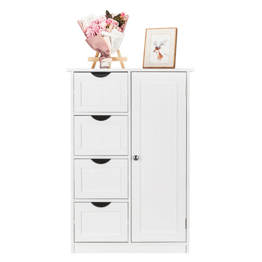 Four-draw, Single-door Bathroom Locker