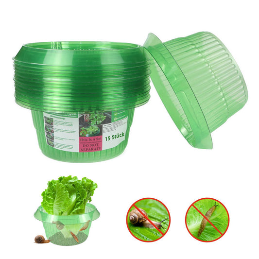 15 Pieces Snail Protection Rings, Effective Snail Protection For Lettuce And Cabbage