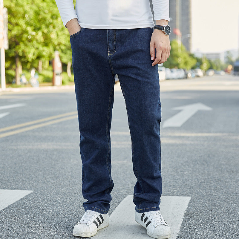 Plus-sized Jeans Men's Business Loose Straight ShopWithASmile7.com