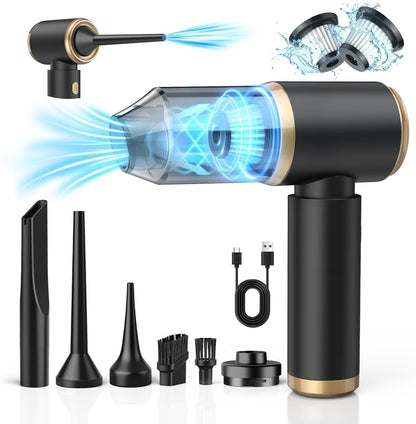 Wireless Car Vacuum Cleaner Handheld Vaccum Powerful Suction USB Rechargeable