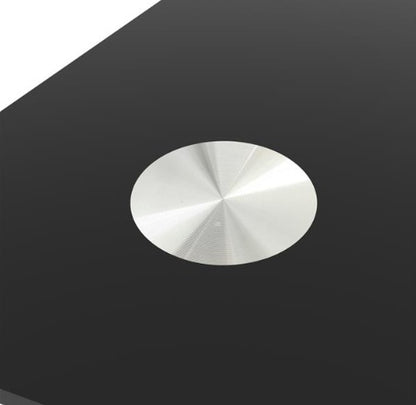 Modern Tempered Glass Black Dining Table