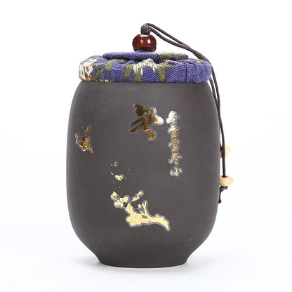 Tea can container portable