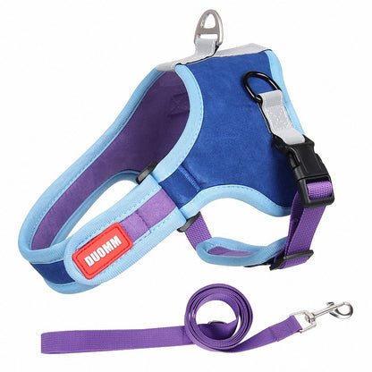 Suede Dog Harness Pet Supplies Leash ShopWithASmile.com