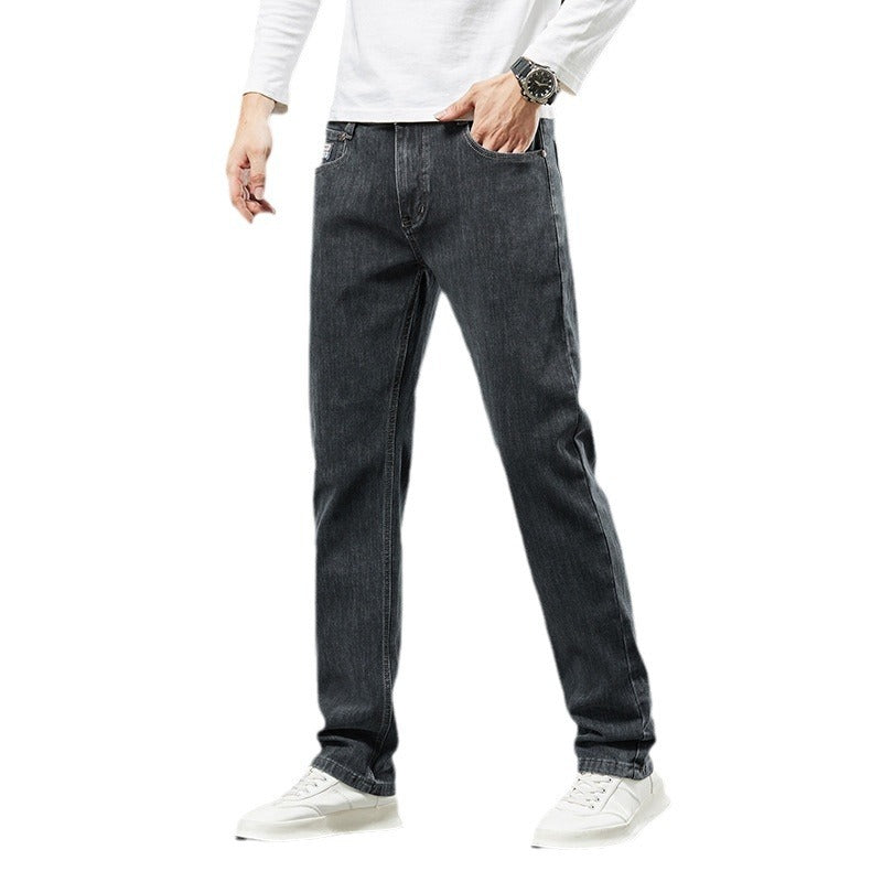 Plus-sized Jeans Men's Business Loose Straight ShopWithASmile7.com