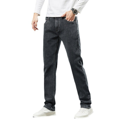 Plus-sized Jeans Men's Business Loose Straight ShopWithASmile7.com