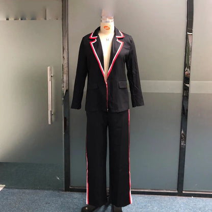 Patchwork Contrast Color Shorts Baseball Top Casual Suit