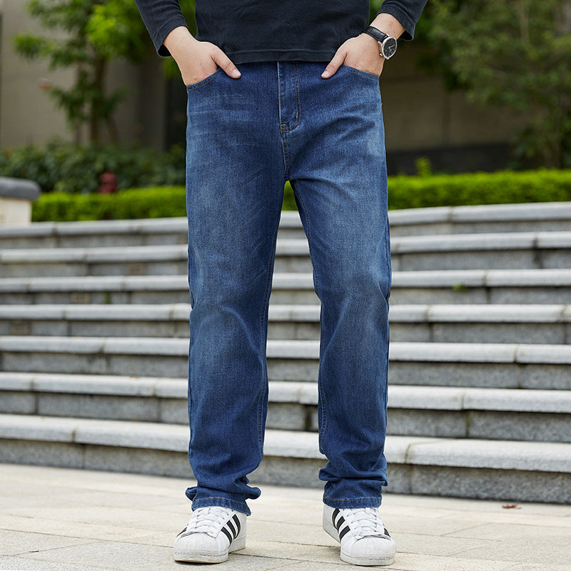 Plus-sized Jeans Men's Business Loose Straight ShopWithASmile7.com