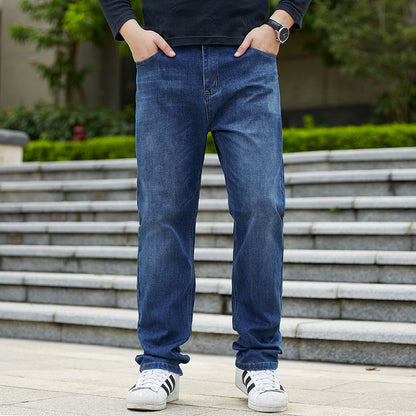 Plus-sized Jeans Men's Business Loose Straight ShopWithASmile7.com