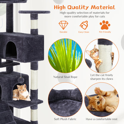Multi Functional Cat Treehouse Cat Climbing Frame ShopWithASmile7.com