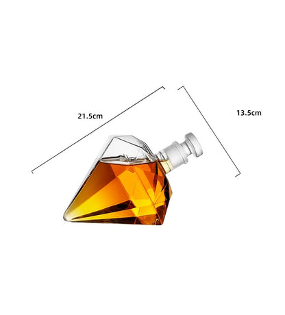 Whiskey Wine Set Suit Diamond Type Wine Bottle Wine Glass Borosilicate Glass Wine Pourer