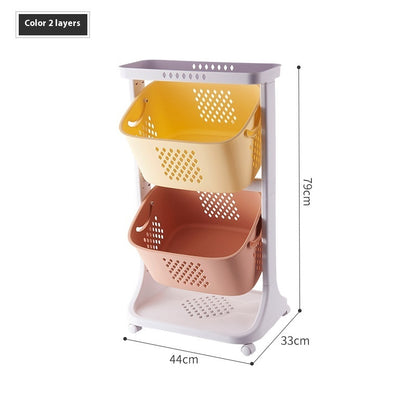 Kitchen Vegetable Storage Basket Storage Rack Plastic ShopWithASmile7.com