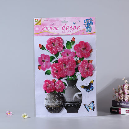 Vivid And Colorful 3D Flower Wall Stickers