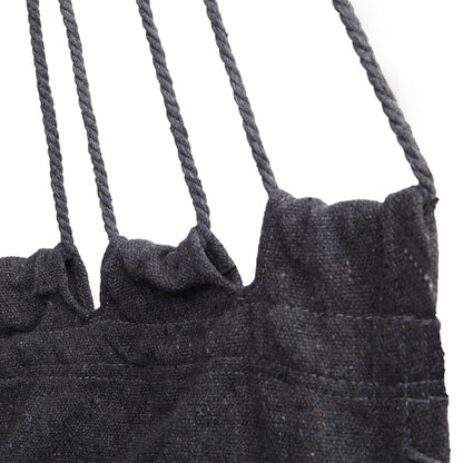 Galvanized Pipe Cut Gray Fringe Cushion Hanging Chair Polyester Cotton Belt 2pcs Cushion