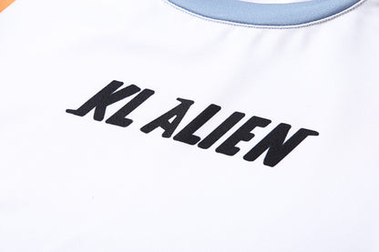 Slim-fit printed slimming sports suit