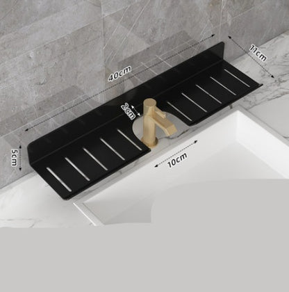 U Shaped Hole Free Bathroom Faucet Rack ShopWithASmile7.com