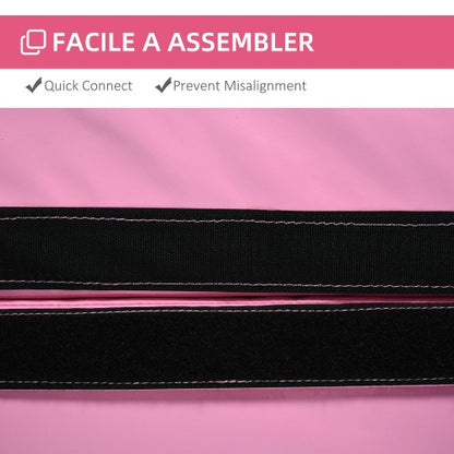 Soozier Pole Dance Mat, 2T X 5W Folding Pole Dance Mat For Home, Lightweight And Foldable, Pink