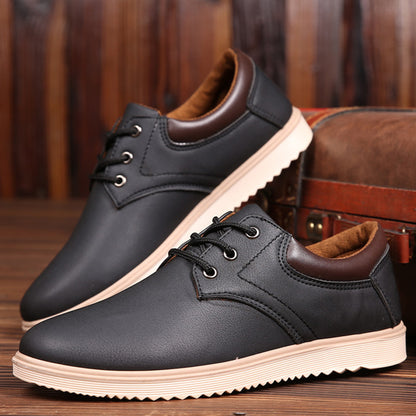 Men's Black Antiskid Shoes, Waterproof And Wear-Resistant Shoes