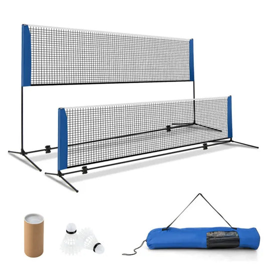 14ft Multi-Sport Net Set - Adjustable Height (33.5"-61"), Badminton/Volleyball/Pickleball/Tennis Use