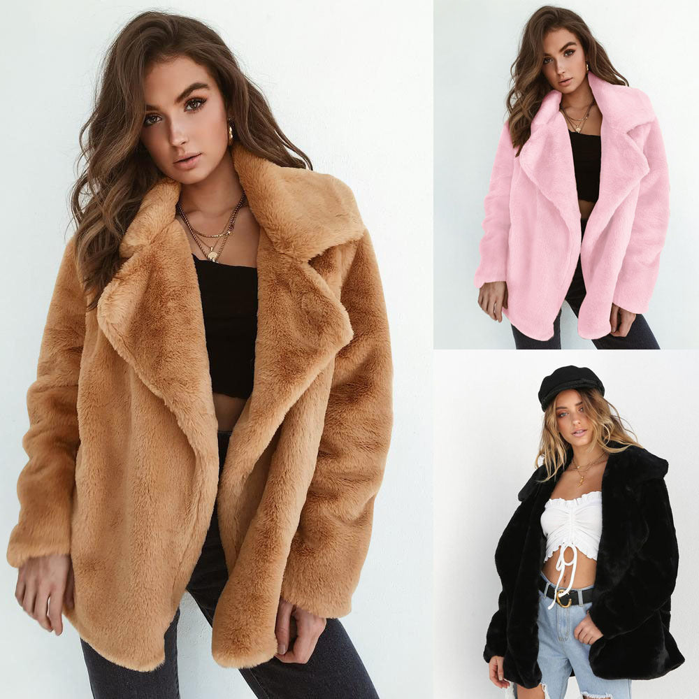 Sexy Plush Lapel Comfort Slim Jacket ShopWithASmile7.com