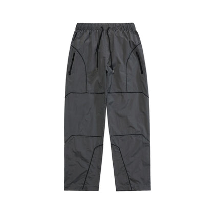 Trousers Full  Zipper Loose Casual Pants For Men And Women