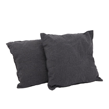 Galvanized Pipe Cut Gray Fringe Cushion Hanging Chair Polyester Cotton Belt 2pcs Cushion