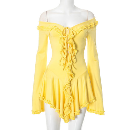 Women's Sweetheart Lace Off-shoulder Dress