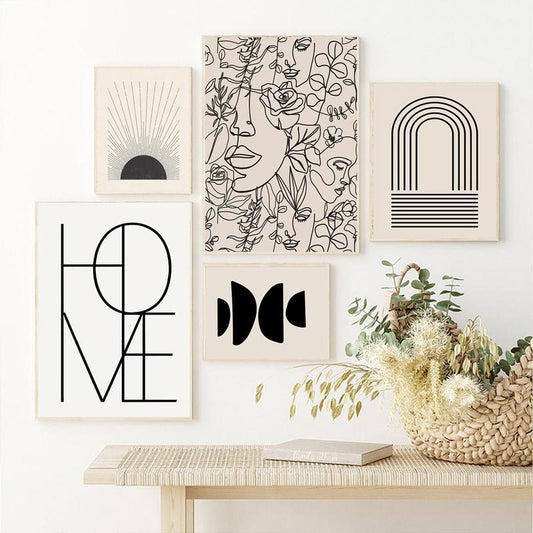 Abstract Bohemian Art Poster Ins Style Living Room Airbrushed Painting For Decoration ShopWithASmile7.com